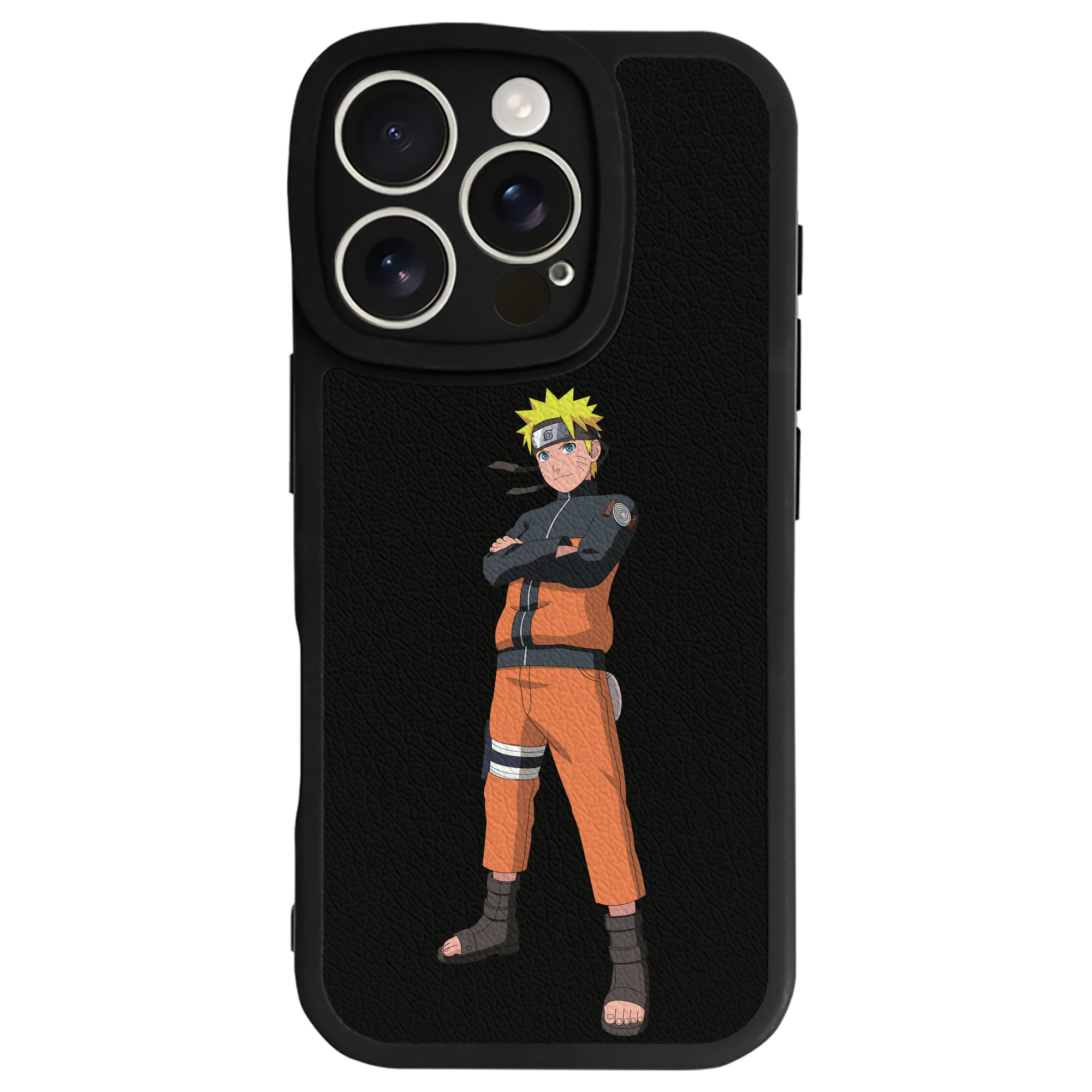 （画像用） NARUTO -ナルト- うずまき ナルト Uzumaki Naruto 【iPhone 16シリーズ対応】シリコンスマホケース（レザー調） 材質：シリコン